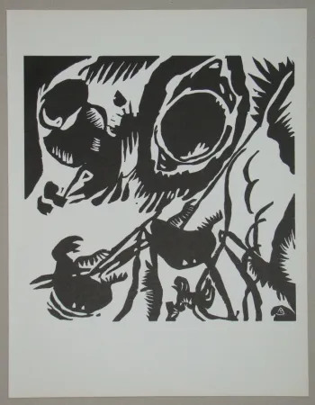 木版 Kandinsky - Garten der Liebe