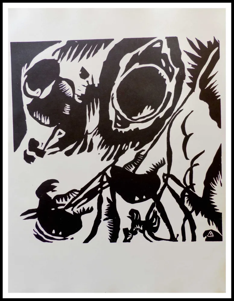 木版 Kandinsky - MOTIV AUS IMPROVISATION - Jardin de l'amour