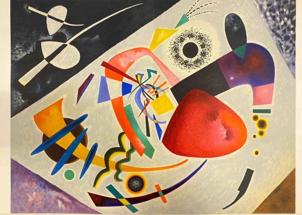 リトグラフ Kandinsky - Tâche rouge