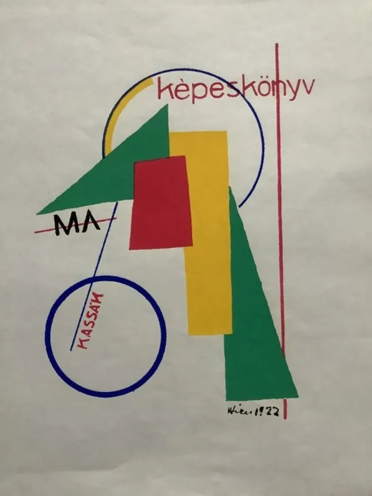 シルクスクリーン Kassak - Képeskönyv (