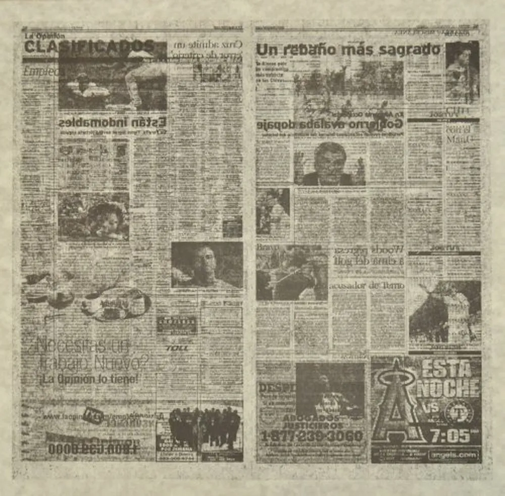 リトグラフ Kassay - Untitled 2/8 (La Opinión)