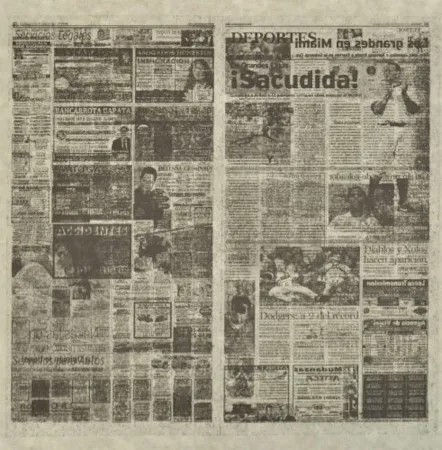 リトグラフ Kassay - Untitled 3/8 (La Opinión)