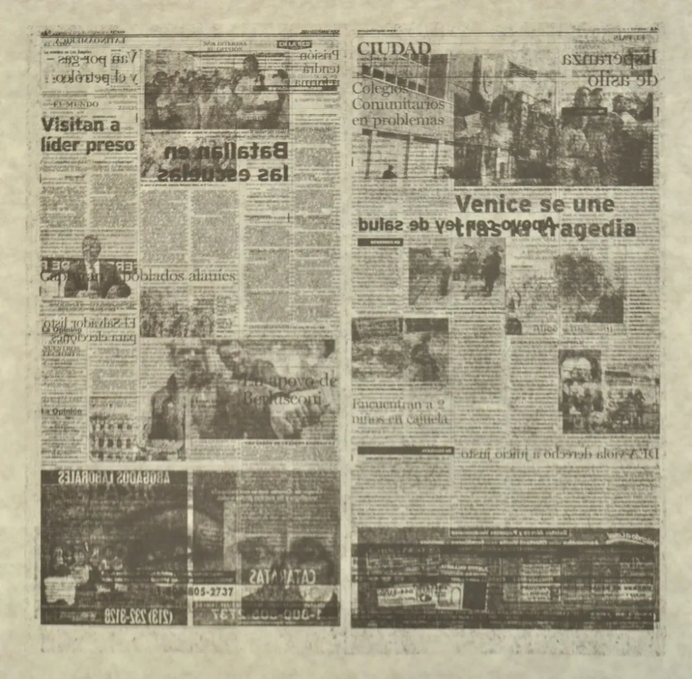 リトグラフ Kassay - Untitled 5/8 (La Opinión)