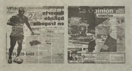 リトグラフ Kassay - Untitled 6/8 (La Opinión)