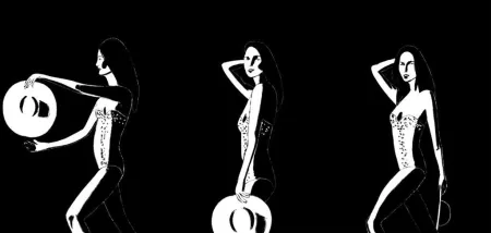 シルクスクリーン Katz - Ariel Black & White