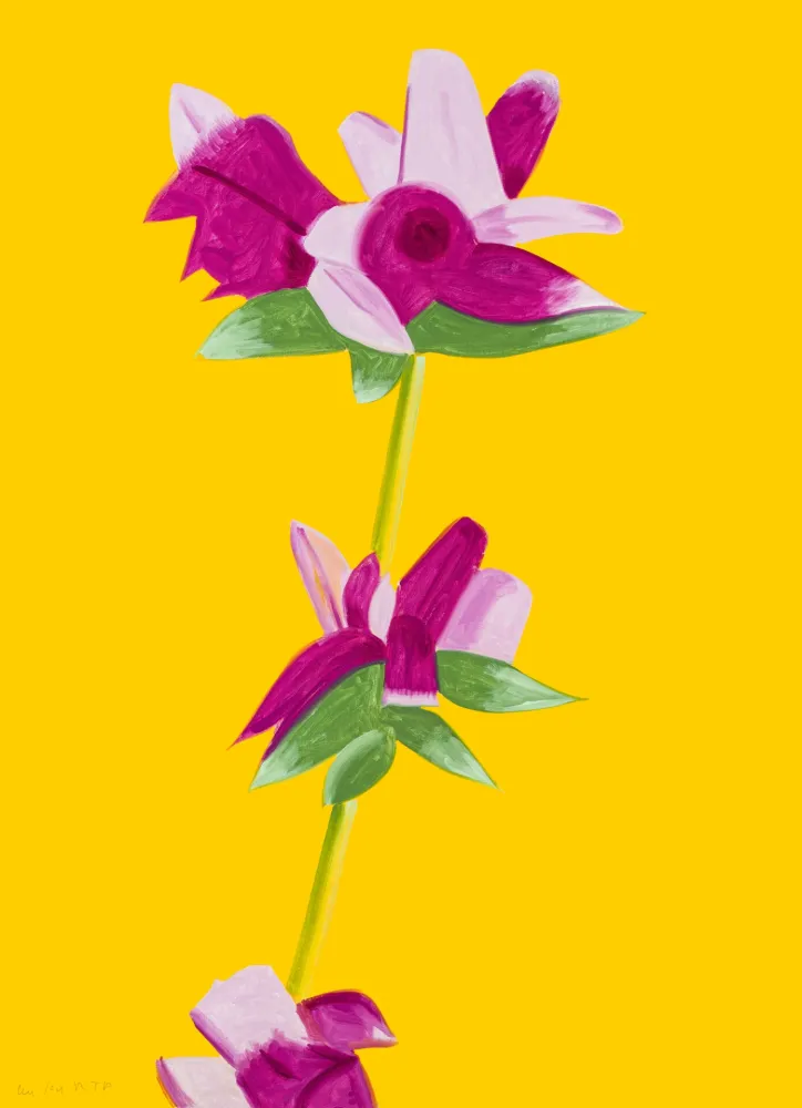 技術的なありません Katz - Azaleas on Yellow from The Flowers Portfolio