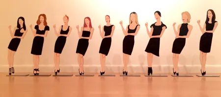 技術的なありません Katz - Black Dress Cutouts (set of 9)