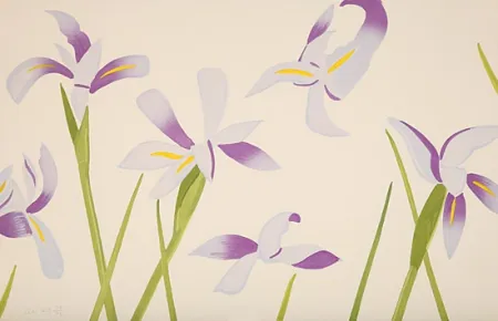 木版 Katz - Blue Flags