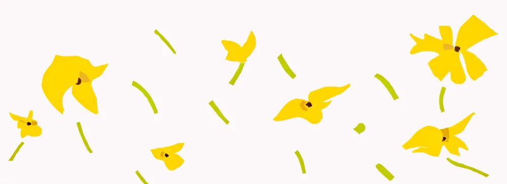 木版 Katz - Flowers in the Wind