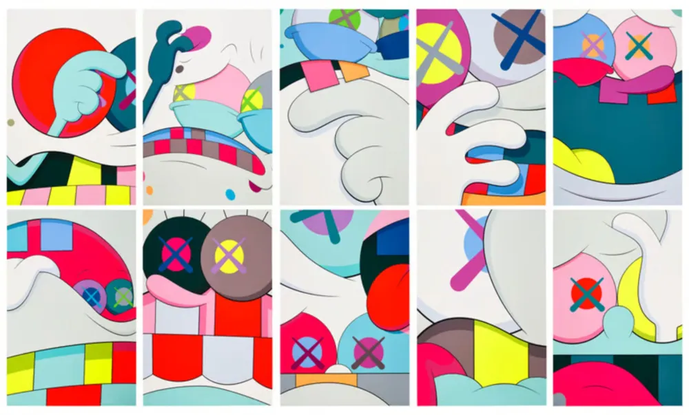 シルクスクリーン Kaws - Blame Game