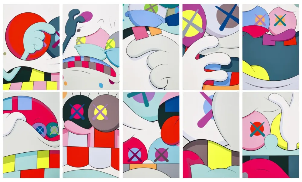 シルクスクリーン Kaws - Blame Game Portfolio