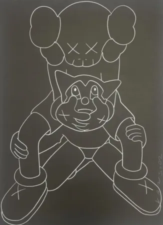 シルクスクリーン Kaws - Companion vs Astroboy