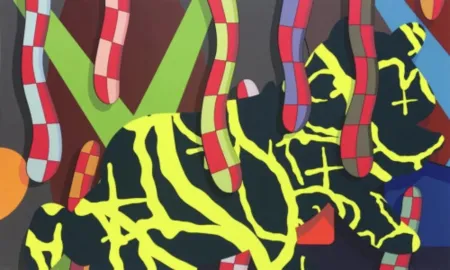 シルクスクリーン Kaws - Far Far Down