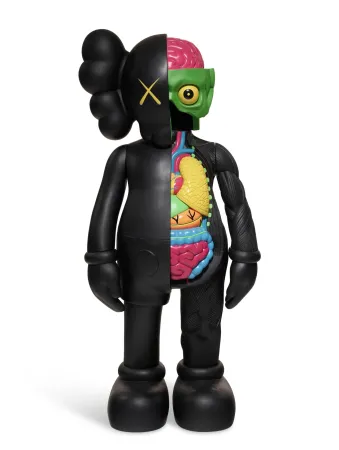 多数の Kaws - Four Foot Companion - black dissected