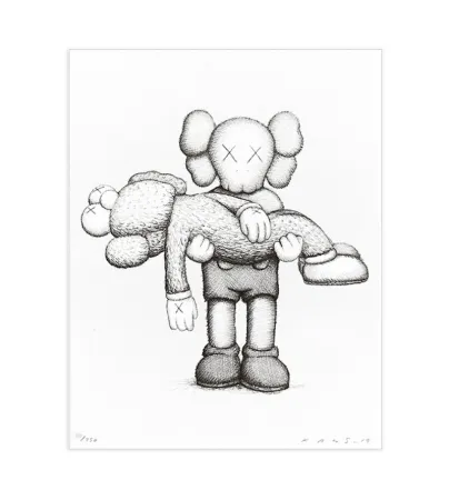 シルクスクリーン Kaws - Gone
