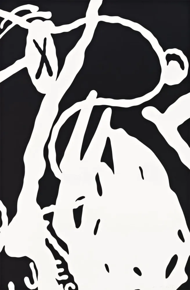 シルクスクリーン Kaws - Man's Best Friend #9