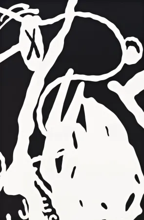 シルクスクリーン Kaws - Man's Best Friend #9