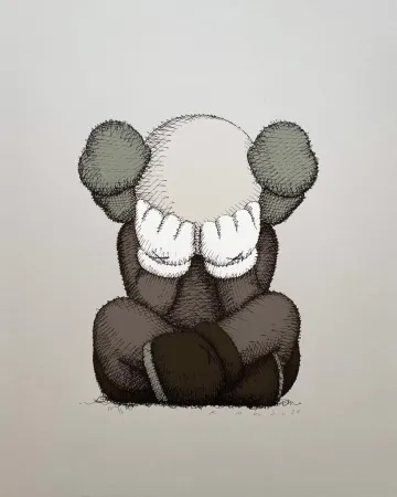 シルクスクリーン Kaws - Separated