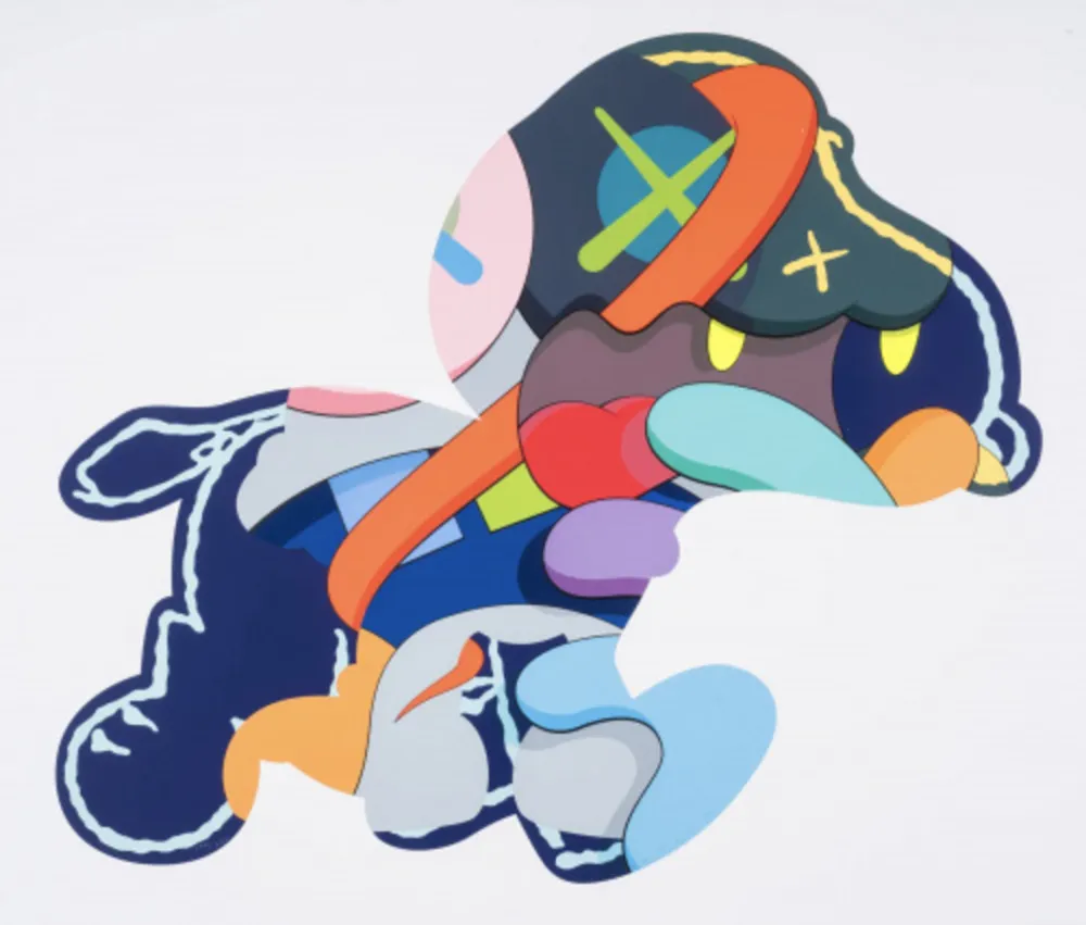 シルクスクリーン Kaws - Stay Steady