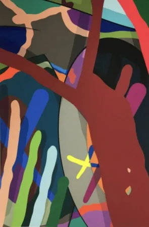 シルクスクリーン Kaws - Tension 4