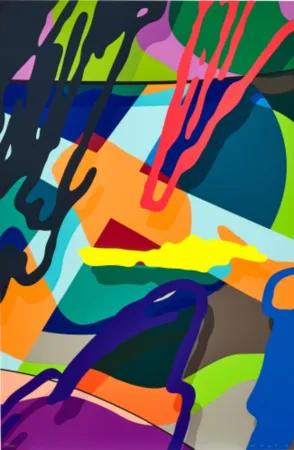 シルクスクリーン Kaws - Tension No. 2