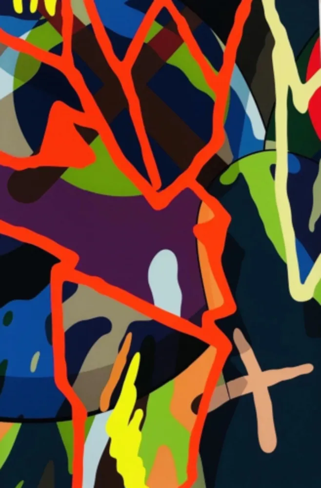 シルクスクリーン Kaws - Tension No. 3