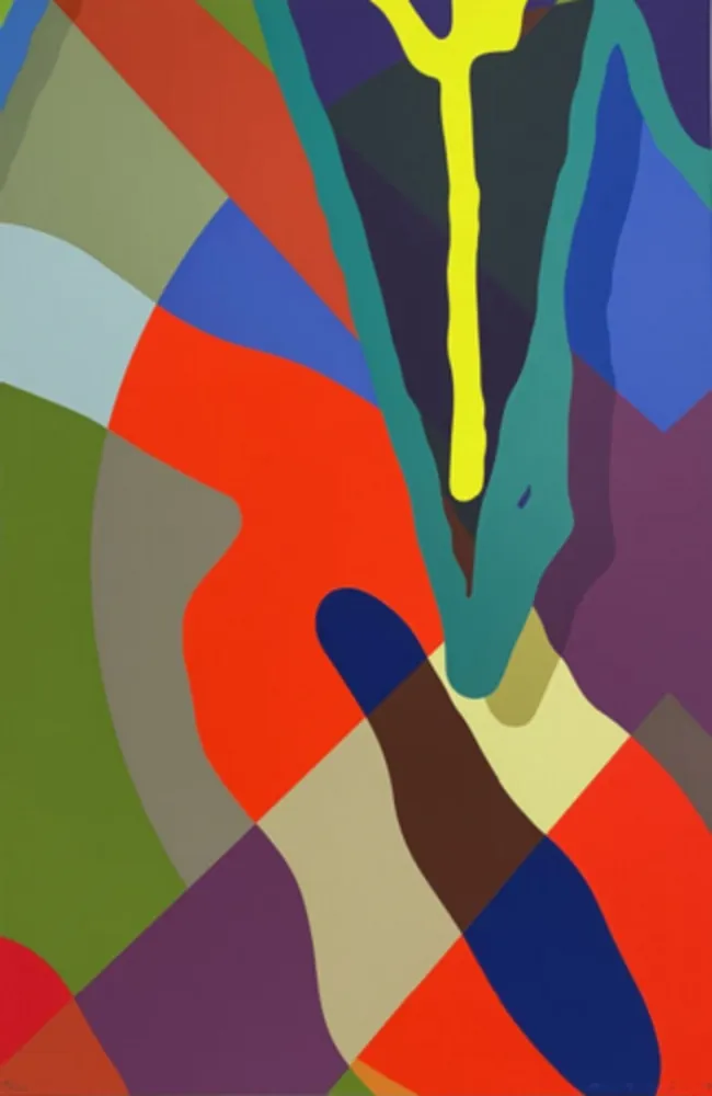 シルクスクリーン Kaws - Tension No. 6