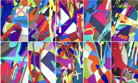 多数の Kaws - Tension - portfolio of 10