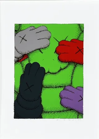シルクスクリーン Kaws - Urge (1)