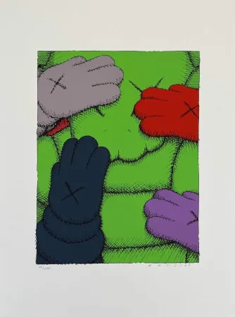シルクスクリーン Kaws - Urge (1)