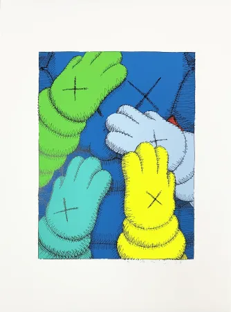シルクスクリーン Kaws - Urge (3)