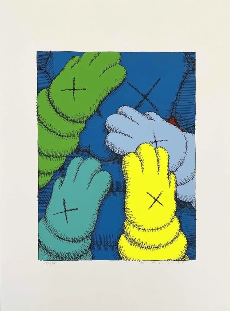 シルクスクリーン Kaws - Urge (3)