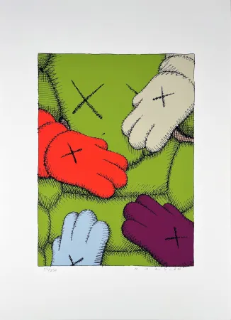 シルクスクリーン Kaws - Urge 9