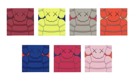 シルクスクリーン Kaws - What Party - set of 7