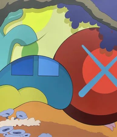 シルクスクリーン Kaws - You Should Know I Know