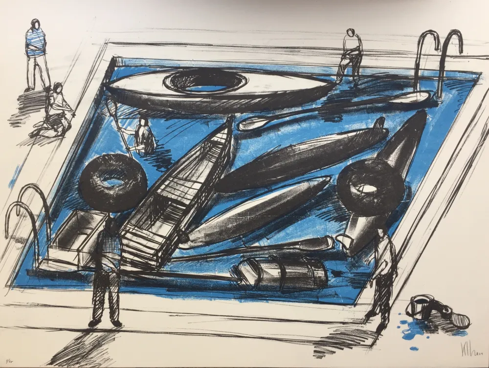 リトグラフ Kcho - Regresa vida mia que te espero 1