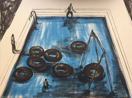 リトグラフ Kcho - Regresa vida mia que te espero 3 