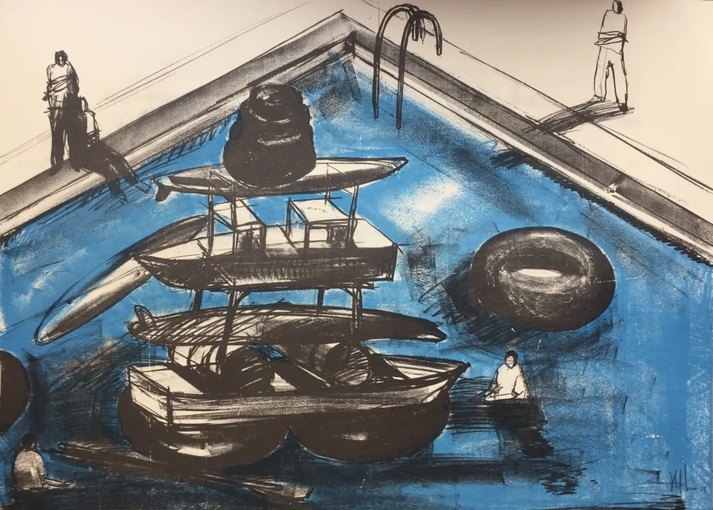 リトグラフ Kcho - Regresa vida mia que te espero 4