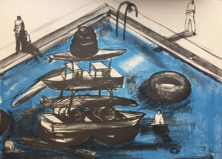 リトグラフ Kcho - Regresa vida mia que te espero 4