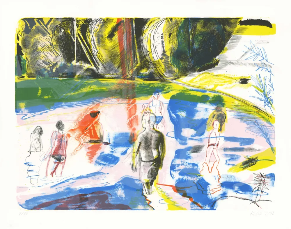 リトグラフ Kebbi - Sans titre