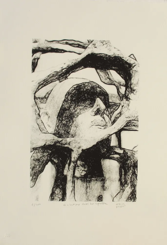 リトグラフ Kern - Ils n'ont pas choisi leur sépulture