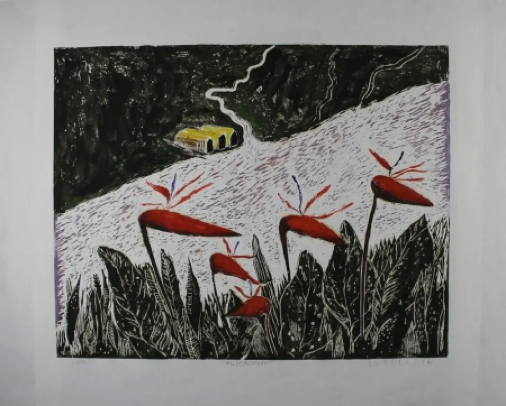 エッチングと　アクチアント Kettel - Flusslandschaft / River Landscape