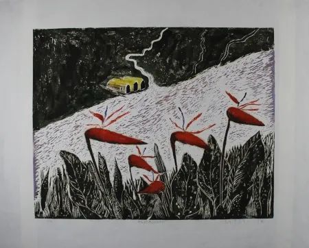 エッチングと　アクチアント Kettel - Flusslandschaft / River Landscape