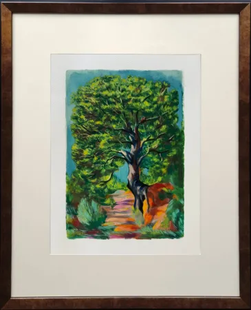 リトグラフ Kisling - L’entrée du camp (The Entrance to the Camp)