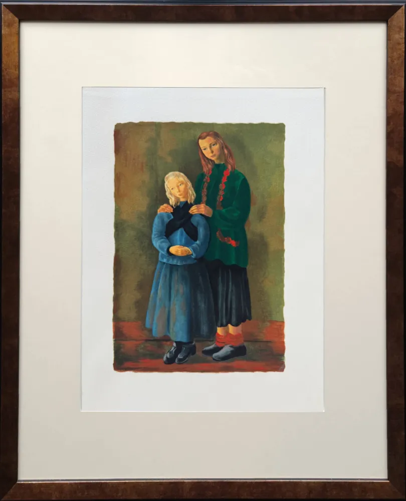 リトグラフ Kisling - Les enfants inspirés (Inspired Children)