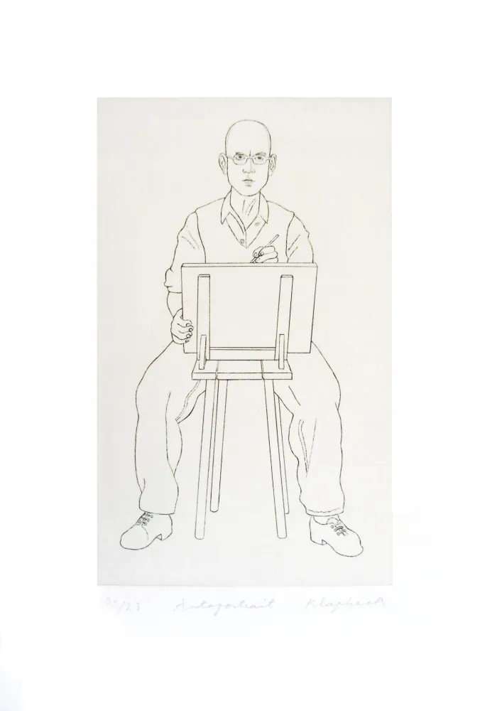 彫版 Klapheck - Autoportrait