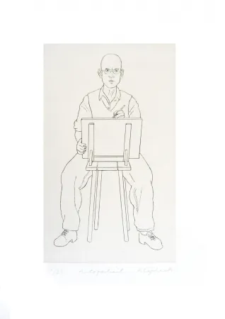 彫版 Klapheck - Autoportrait