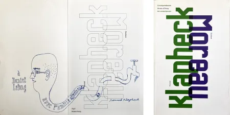 挿絵入り本 Klapheck - KLAPHECK/MOREAU. Catalogue et beau dessin original de Klapheck (2008)