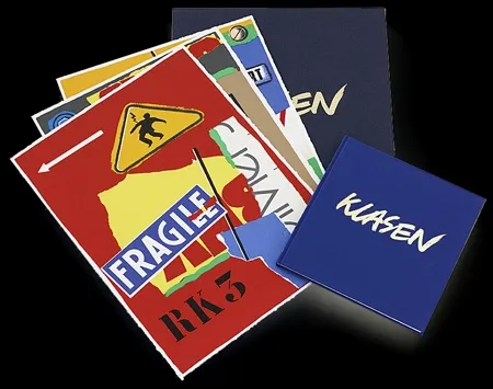 シルクスクリーン Klasen - Klasen devant le miroir de notre monde