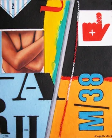 技術的なありません Klasen - M 38 - Aquagravure de Peter KLASEN